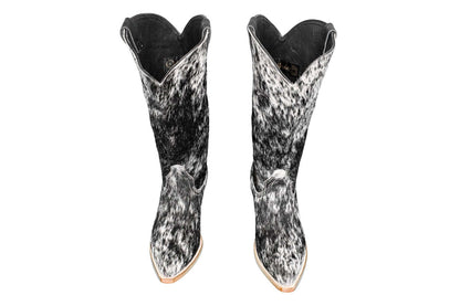 Dakota Cowhide Leather Boots - Size 10 - Western Style Footwear for Women