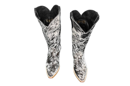 Dakota Cowhide Leather Boots - Size 6.5 - Western Style Footwear for Women