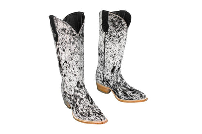 Dakota Cowhide Leather Boots - Size 7 - Western Style Footwear for Women