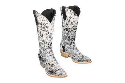 Dakota Cowhide Leather Boots - Size 7.5 - Western Style Footwear for Women
