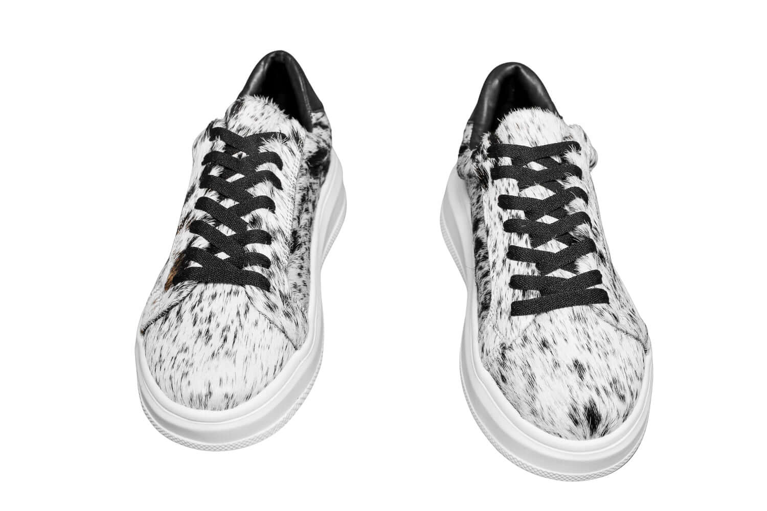 The Julia Cowhide Sneakers - Fur Cowhide Skin - Size 10