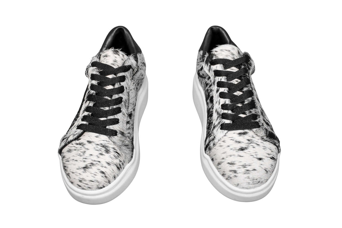 The Julia Cowhide Sneakers - Fur Cowhide Skin - Size 7.5