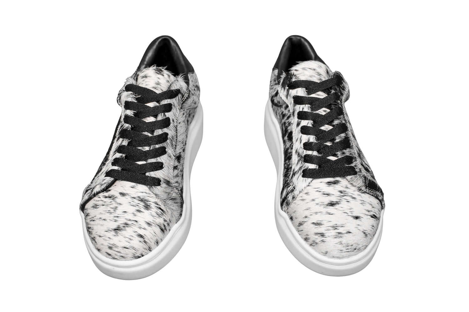 The Julia Cowhide Sneakers - Fur Cowhide Skin - Size 7.5