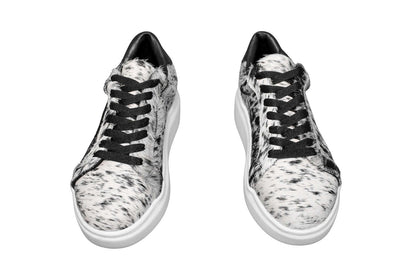 The Julia Cowhide Sneakers - Fur Cowhide Skin - Size 7.5