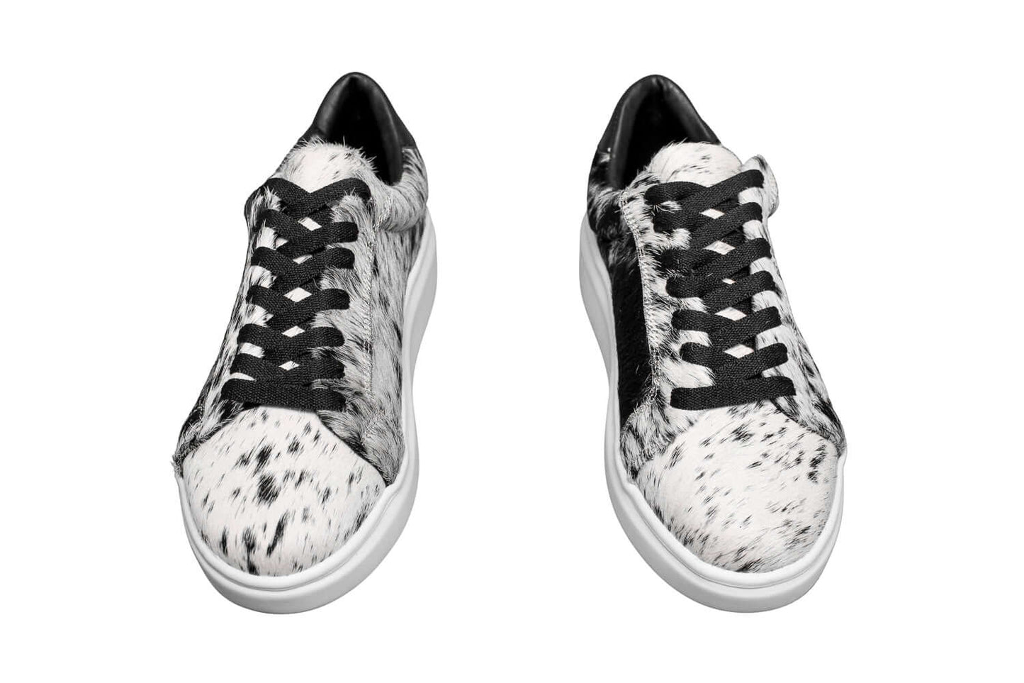 The Julia Cowhide Sneakers - Fur Cowhide Skin - Size 7.5