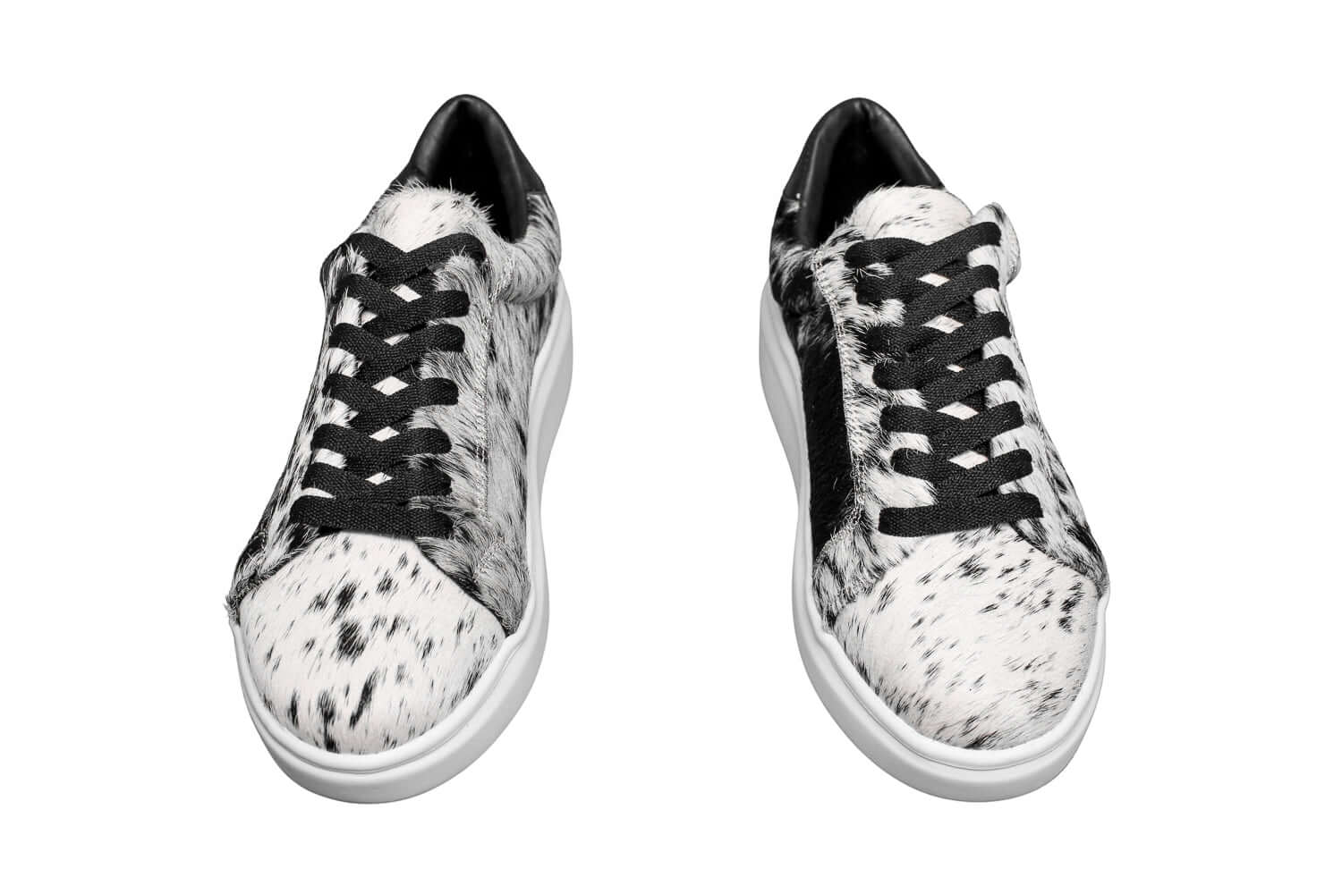 The Julia Cowhide Sneakers - Fur Cowhide Skin - Size 7.5