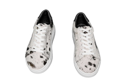 The Julia Cowhide Sneakers - Fur Cowhide Skin - Size 7.5