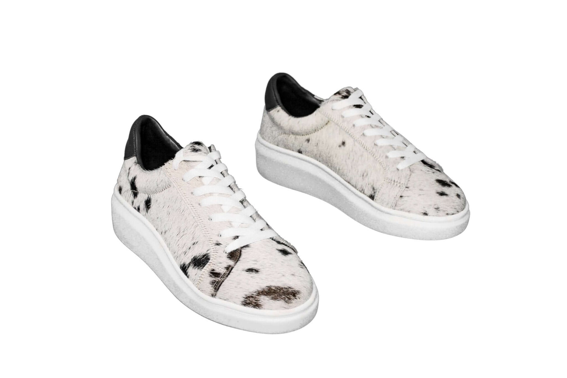 The Julia Cowhide Sneakers - Fur Cowhide Skin - Size 7.5