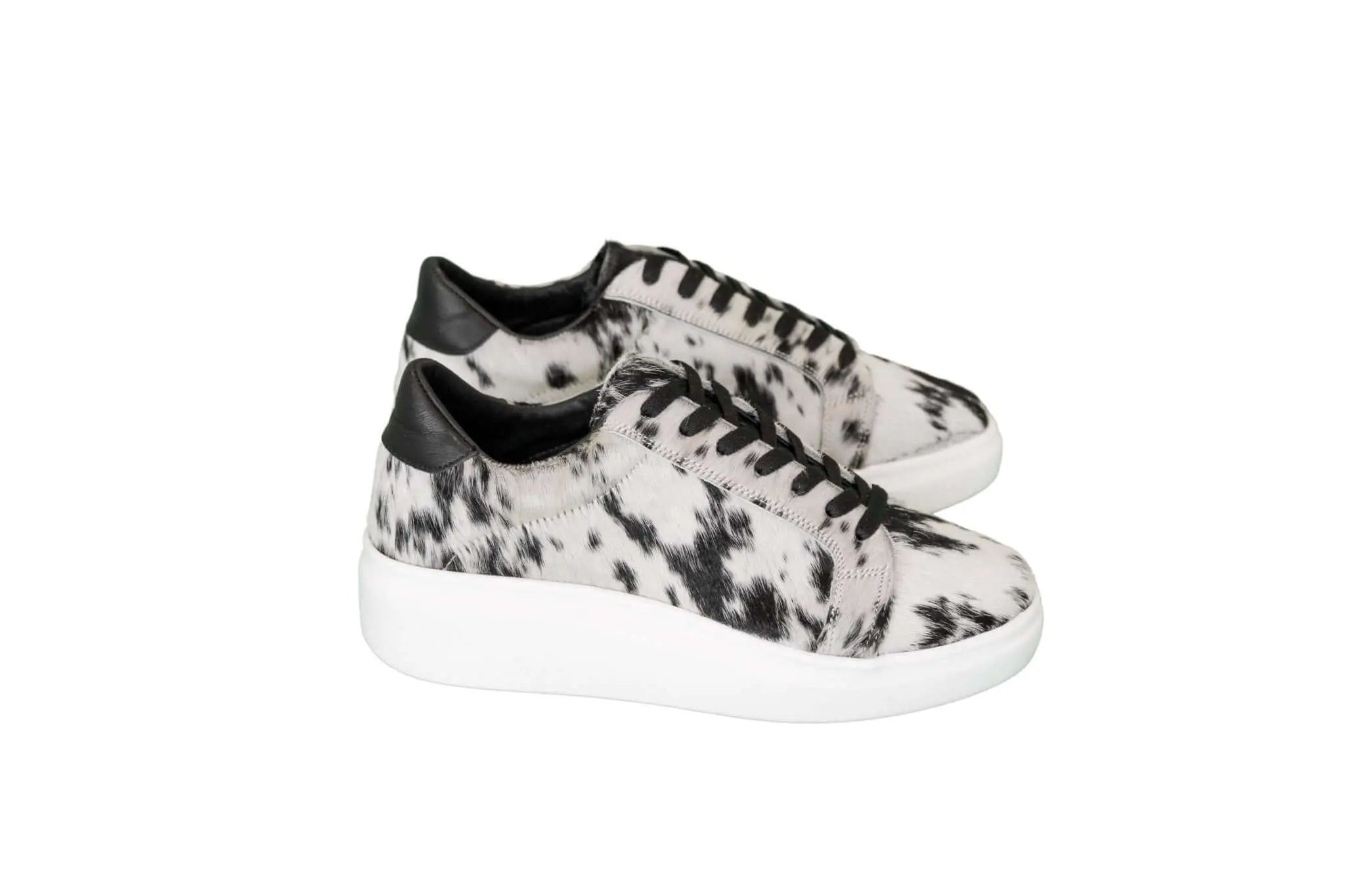 unique cowhide pattern sneakers western fashion
