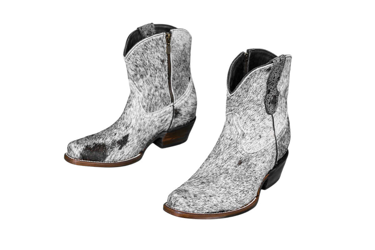 Loretta Cowhide Boots – Size 8 – Western Boots for Women