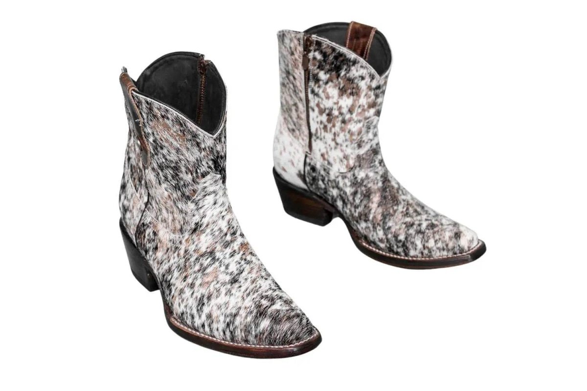 Loretta Cowhide Boots – Rose Gold Collection – Western Boots for Women