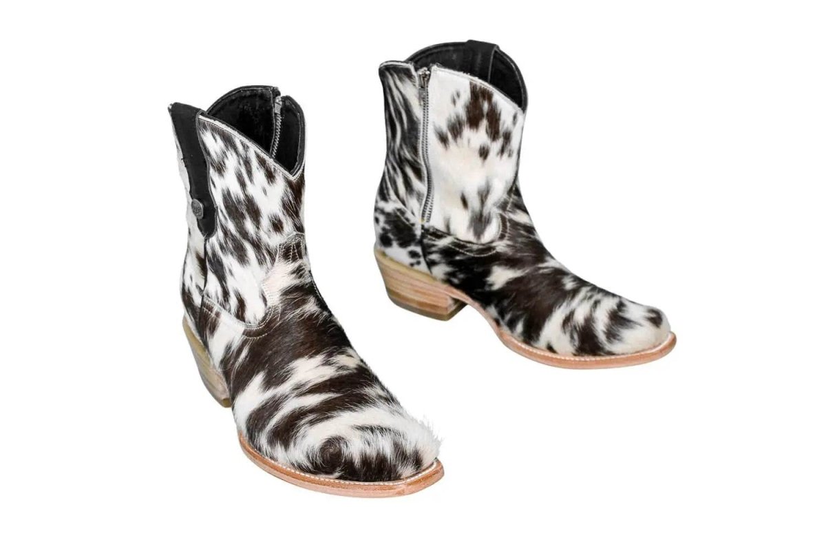 Loretta Cowhide Boots – Size 8.5 – Western Boots for Women