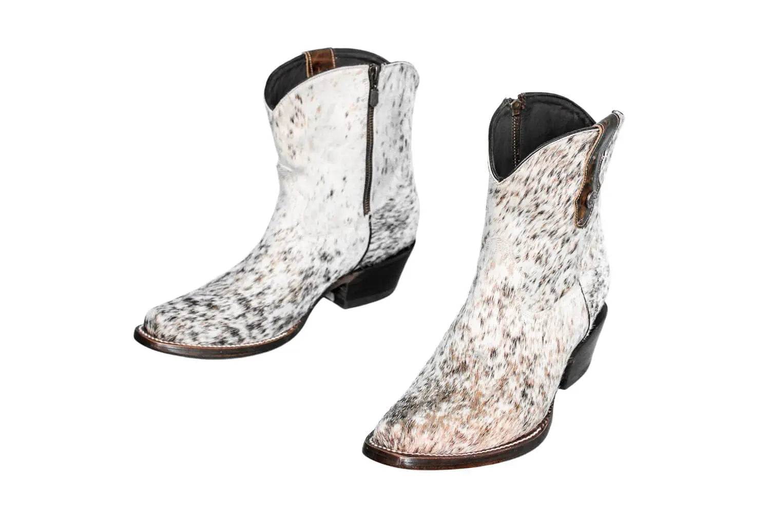 Loretta Cowhide Boots – Rose Gold Collection – Western Boots for Women