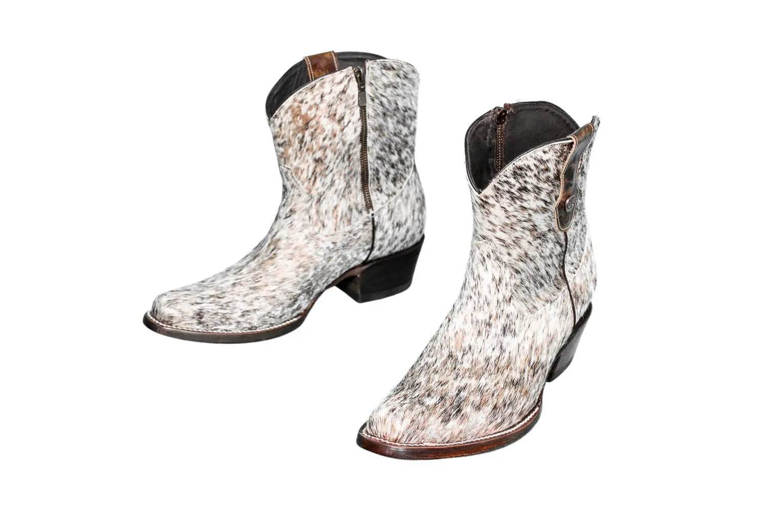 Loretta Cowhide Boots – Rose Gold Collection – Western Boots for Women
