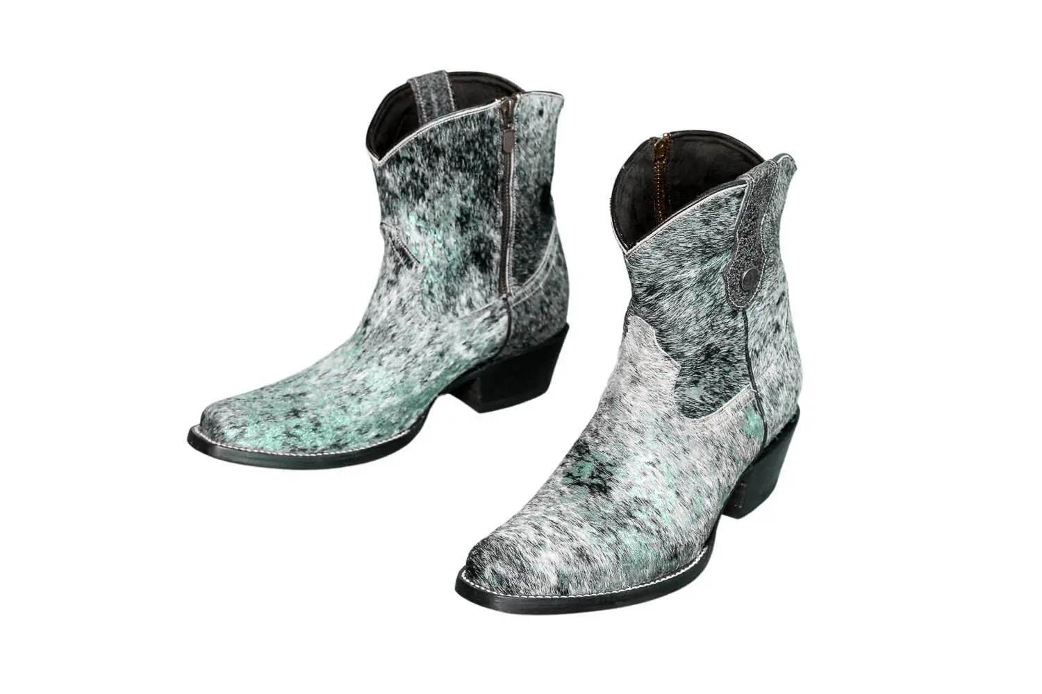 Loretta Cowhide Boots – Turquoise Collection – Western Boots for Women