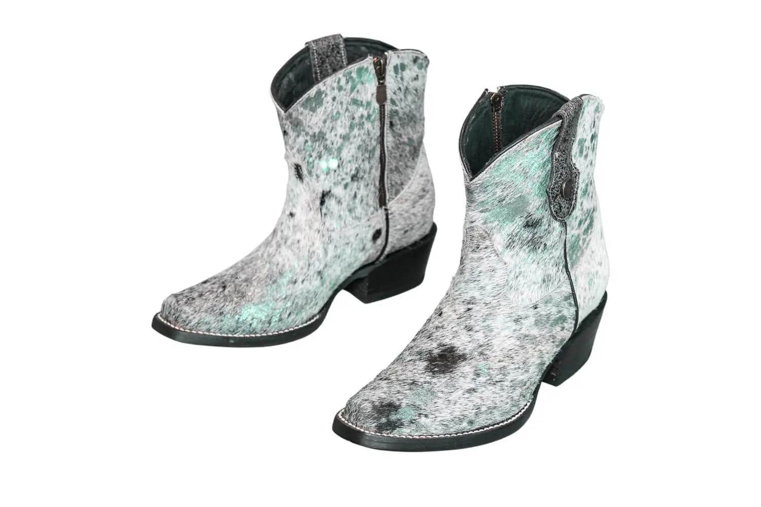 Loretta Cowhide Boots – Turquoise Collection – Western Boots for Women