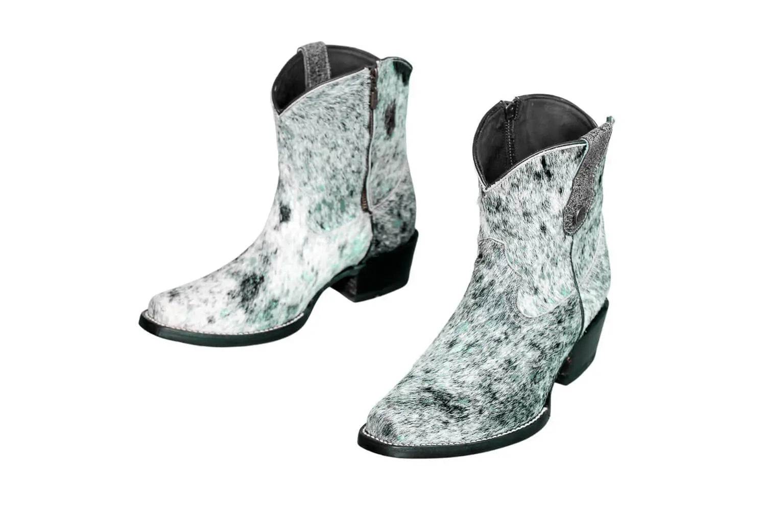 Loretta Cowhide Boots – Turquoise Collection – Western Boots for Women