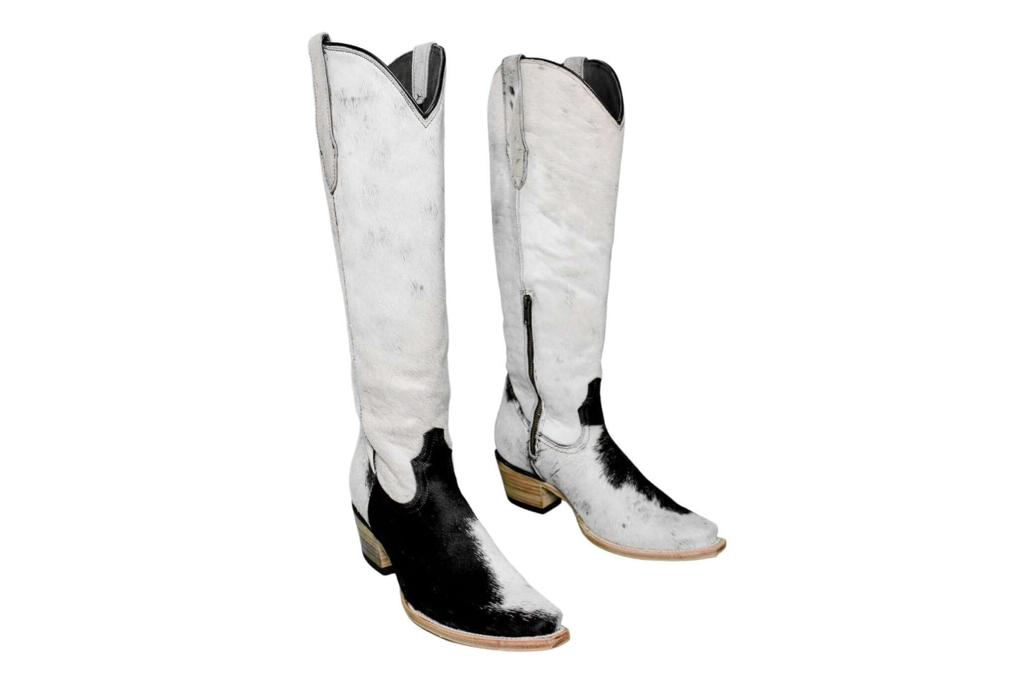 Lorraine Hair-on Hide Boots – Size 10 – Women’s Knee-High Cowgirl Boots