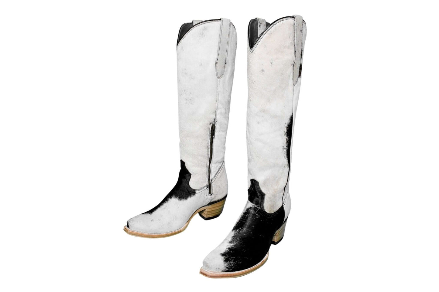 Lorraine Hair-on Hide Boots – Size 10 – Women’s Knee-High Cowgirl Boots