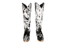 The Lorraine Knee - High Cowhide Boots – Hair - on Hide – Size 6.5 US - Stiefeld Boots