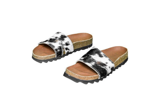 Tara Cowhide Slides Sandals - Wholesale - Women's Western Wear