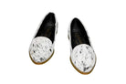 Gretta Cowhide Loafers – Hair-on Hide Almond Toe Western Loafers – Size 6