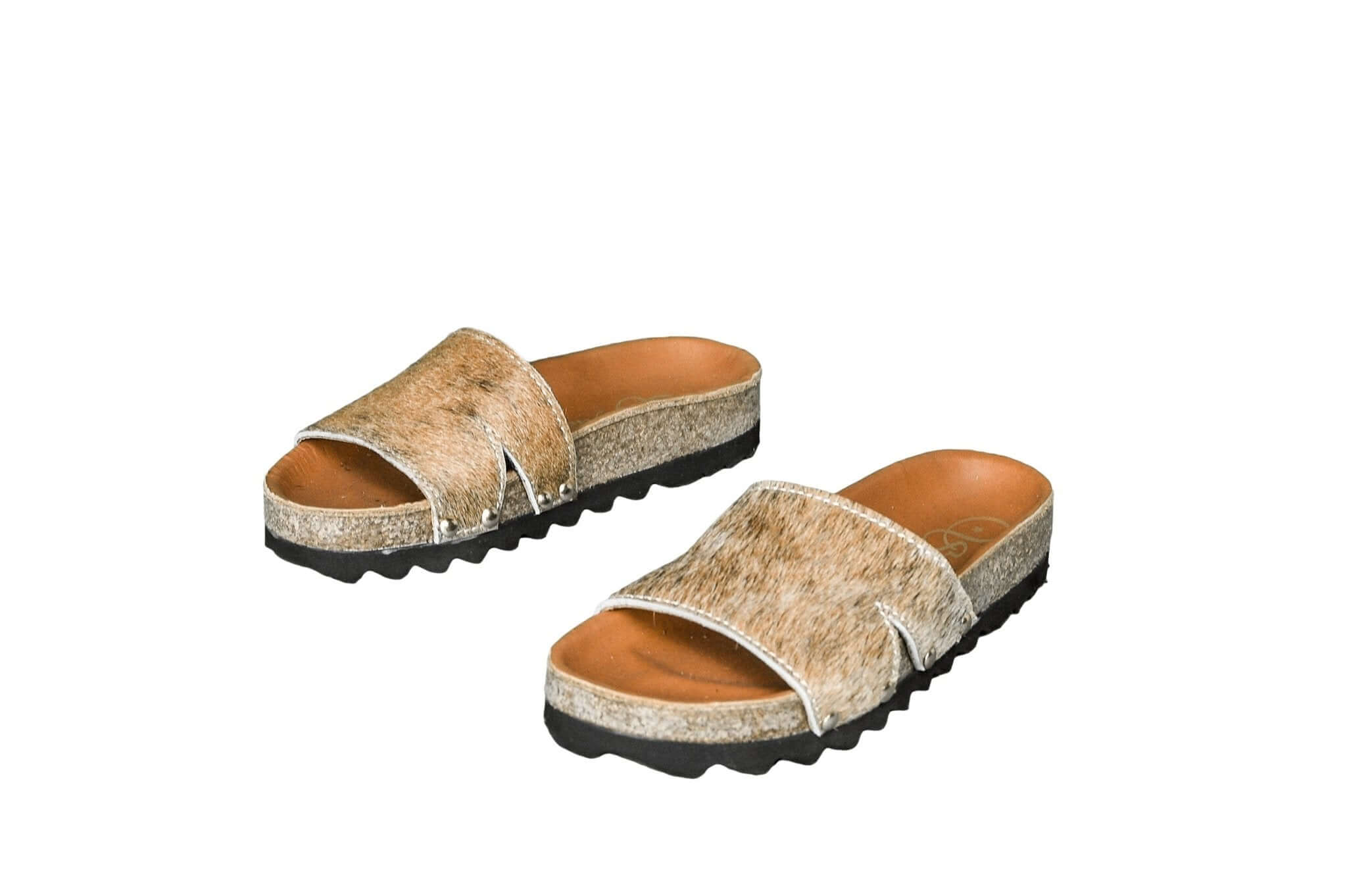 Tara Cowhide Slides Sandals - Size 5 - Women's Western Wear