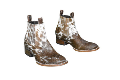 Aurora Cowhide Boots – Size 12.5 – Handmade Western Boots for Women