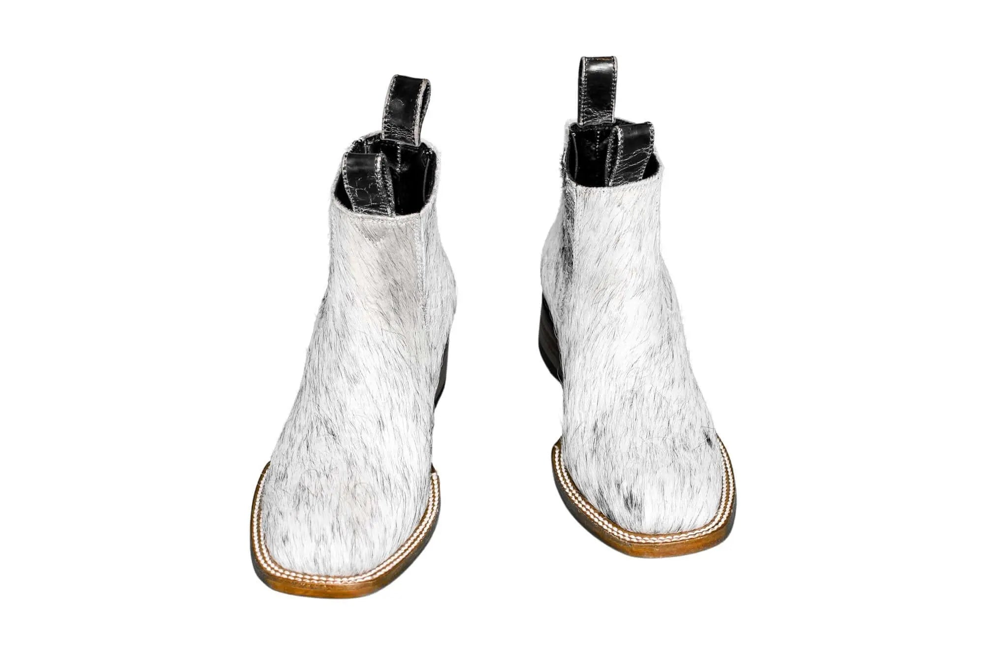 Aurora Cowhide Boots – Size 5 – Handmade Western Boots for Women