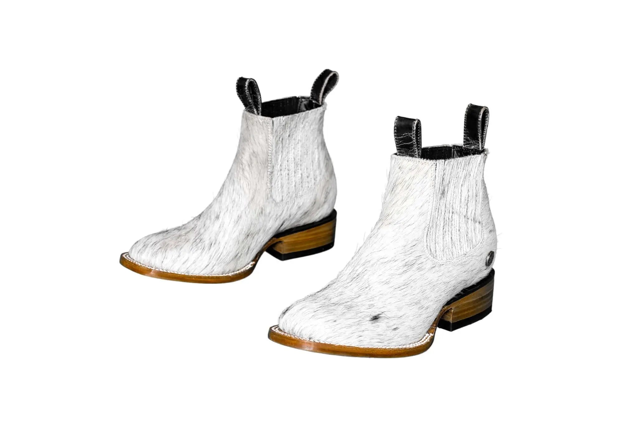 Aurora Cowhide Boots – Size 5 – Handmade Western Boots for Women