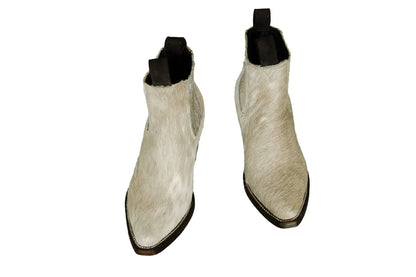 Aurora Cowhide Boots – Size 6.5 – Handmade Western Boots for Women