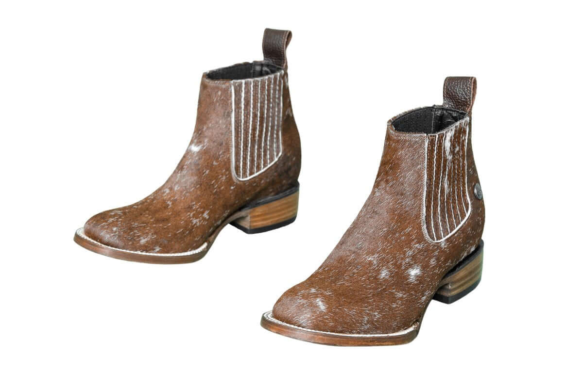 Aurora Cowhide Boots – Size 6.5 – Handmade Western Boots for Women