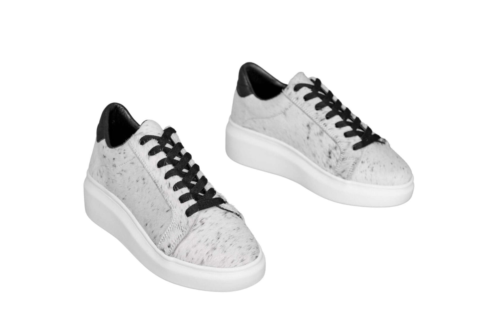 The Julia Cowhide Sneakers - Fur Cowhide Skin - Size 6.5