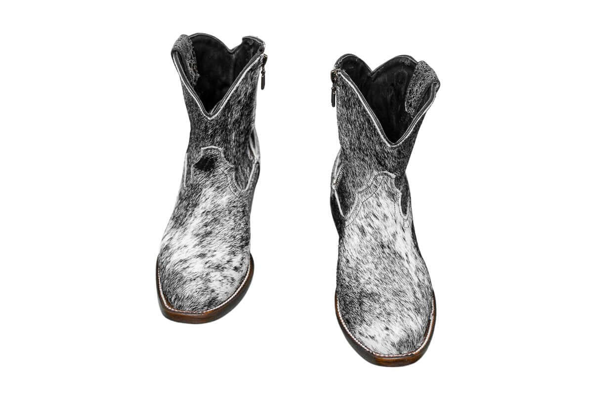 Loretta Cowhide Boots – Size 6 – Western Boots for Women
