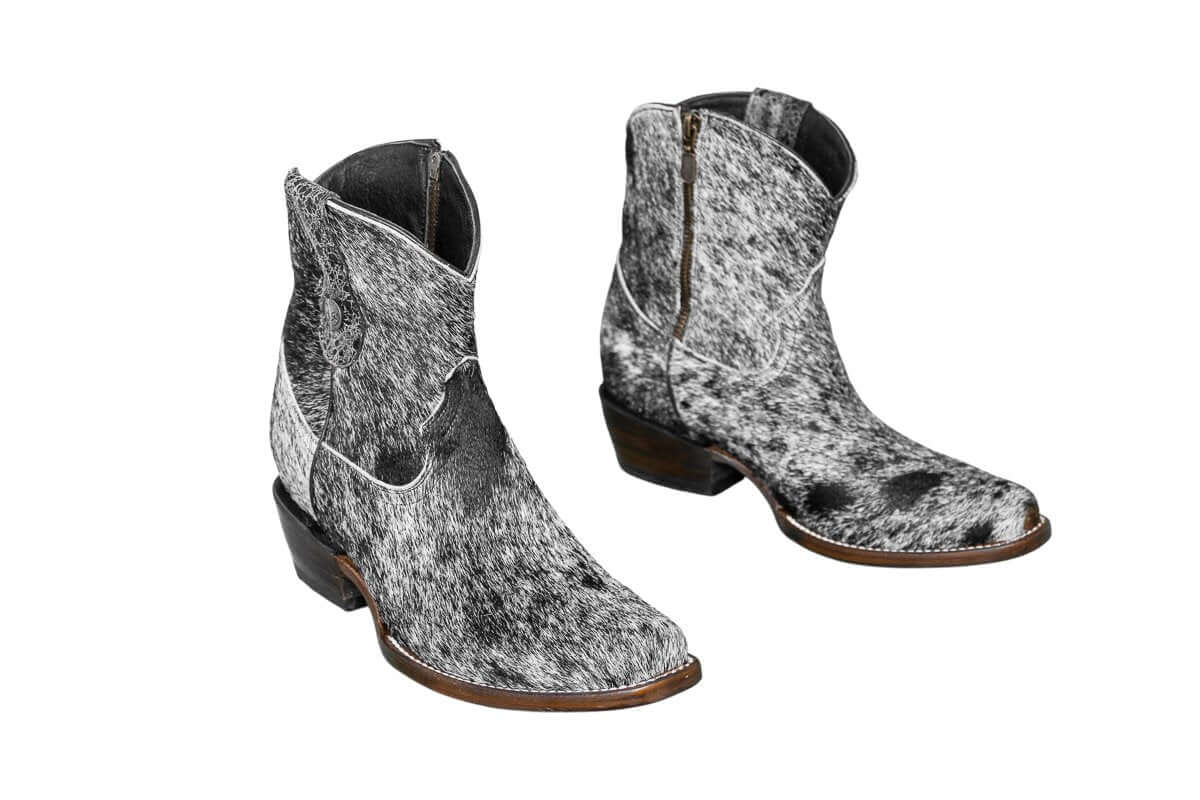 Loretta Cowhide Boots – Size 7.5 – Western Boots for Women